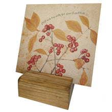 Start Each Day with God, grace & gratitude, Fall Berries, Autumn, Fall Mini Canvas