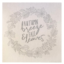 Autumn breeze and fall leaves mini canvas.   D E T A I L S • You are purchasing the MINI CANVAS ONLY • 7" x 7" approximately • Printed on cotton twill fabric and glued to 1/8" masonite board • ALL MINI CANVAS HOLDERS SOLD SEPARATELY. If you would like a mini canvas block holder or clipboard, please add one of these listings to your cart.