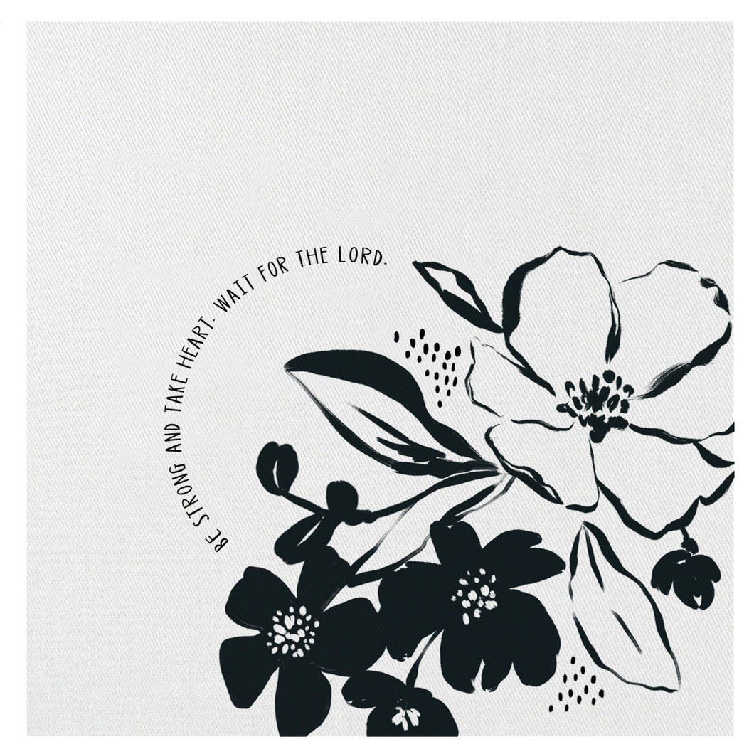 Be Strong and Take Heart, Wait for the Lord Mini Canvas