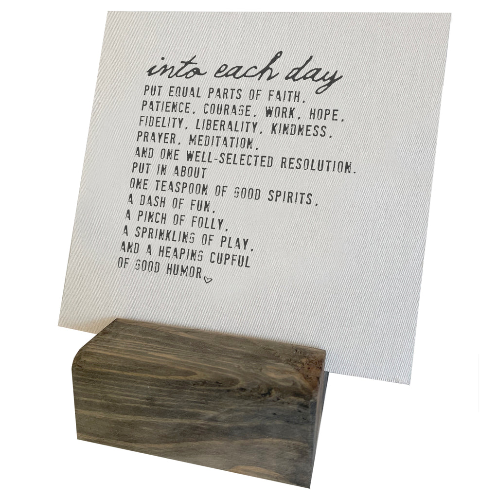 Into Each Day Recipe Mini Canvas Graphically Speaking Design