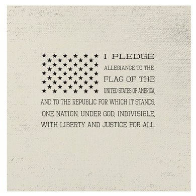 American flag, Pledge of Allegiance Mini Canvas