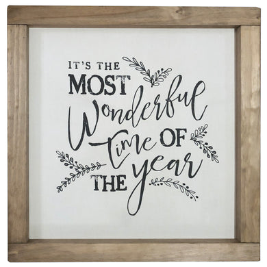 It's the Most Wonderful Time of the Year Framed Canvas