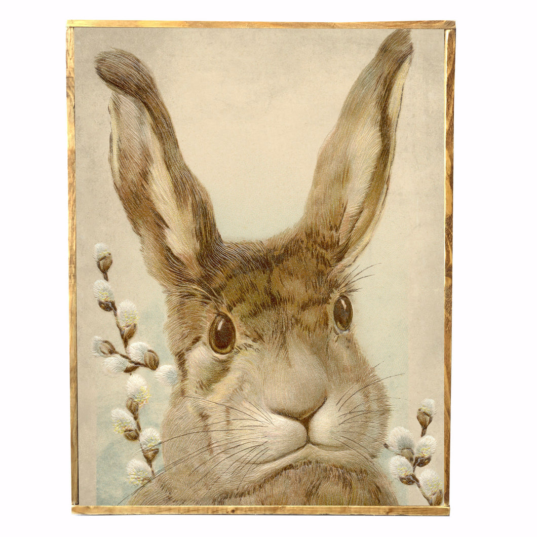 Bunny \\ Easter \\ Vintage Style Framed Print