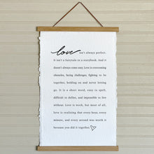 Love Isn't Perfect Handmade Paper Print