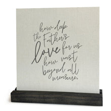 How deep the Father's love for us Mini Canvas