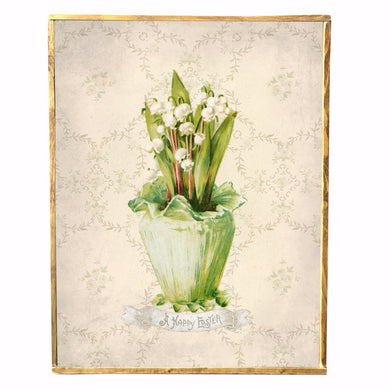 Lily of the Valley \\ Easter \\ Vintage Style Framed Print