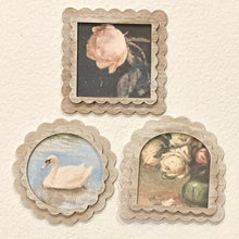 3x3 Magnets Vintage Style Prints