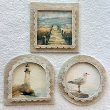 3x3 Magnets set/6 Summer Lake Vintage Style Prints