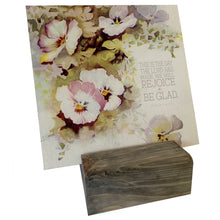 Vintage pansy floral, This is the Day,  Mini Canvas