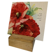 Enjoy the gift of an ordinary day. Poppy Mini Canvas