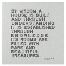 By wisdom a house is built, and through understanding it is established. Through knowledge its rooms are filled with rare and beautiful treasures.   D E T A I L S • You are purchasing the MINI CANVAS ONLY • 7" x 7" approximately • Printed on cotton twill canvas fabric and glued to 1/8" masonite board • ALL MINI CANVAS HOLDERS SOLD SEPARATELY. If you would like a mini canvas block holder or clipboard, please add one of these listings to your cart.