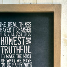 The Real Things Haven't Change \\ Courage \\ Laura Ingalls Wilder Framed Canvas