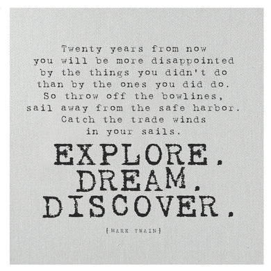 Explore Dream Discover Mini Canvas