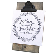 Gather Here With Grateful Hearts Mini Canvas