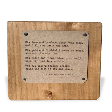 Marriage Prayer Inspirational Block