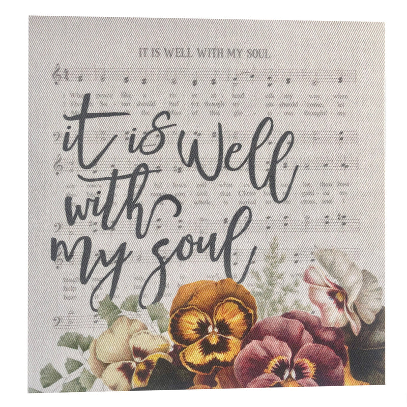 It Is Well With My Soul Hymn Mini Canvas Graphically Speaking Design