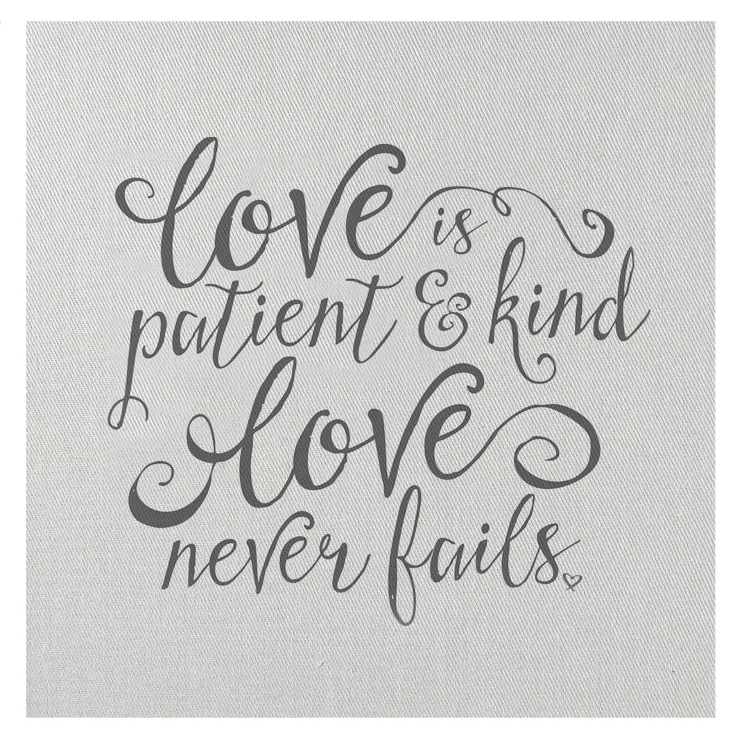 Love Is Patient Love Is Kind Mini Canvas
