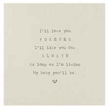 Love You Forever Mini Canvas