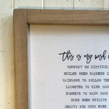 My Wish For You \\ Ralph Waldo Emerson Quote Framed Canvas