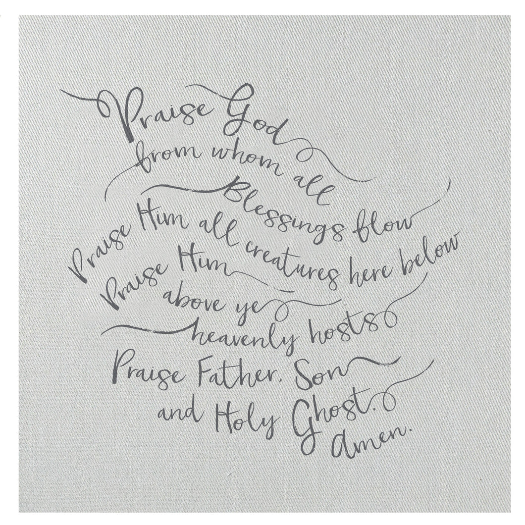 Praise God from Whom all Blessings Flow Mini Canvas