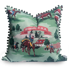 Rodeo USA Cowboy Vintage Style Pillow