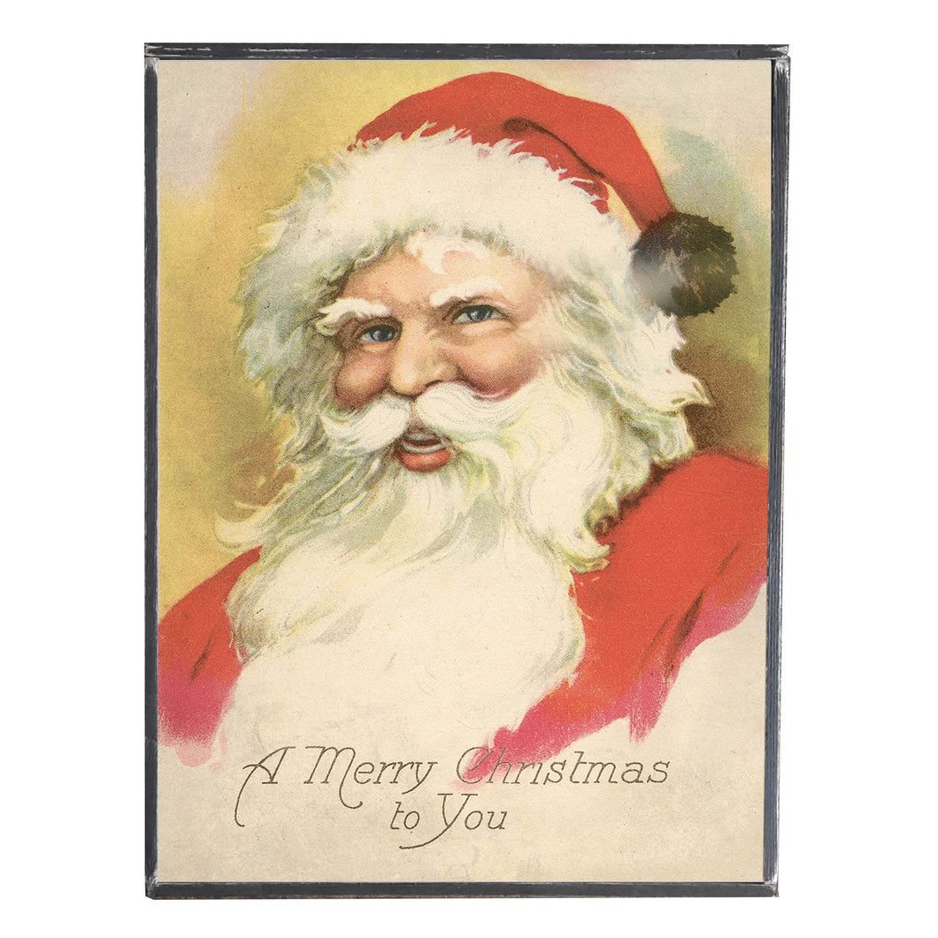 Santa Claus \\ Vintage Christmas  \\ Merry Christmas \\ Vintage Style Framed Print