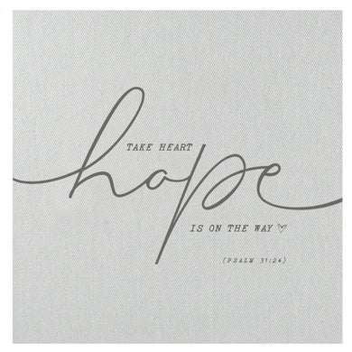 Take Heart Hope Is On The Way Mini Canvas