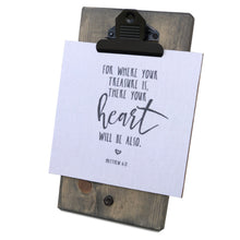 Where Your Treasure Is There Your Heart Is Mini Canvas