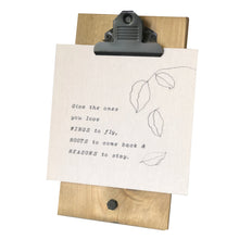 Give the Ones You Love Wings to Fly Mini Canvas