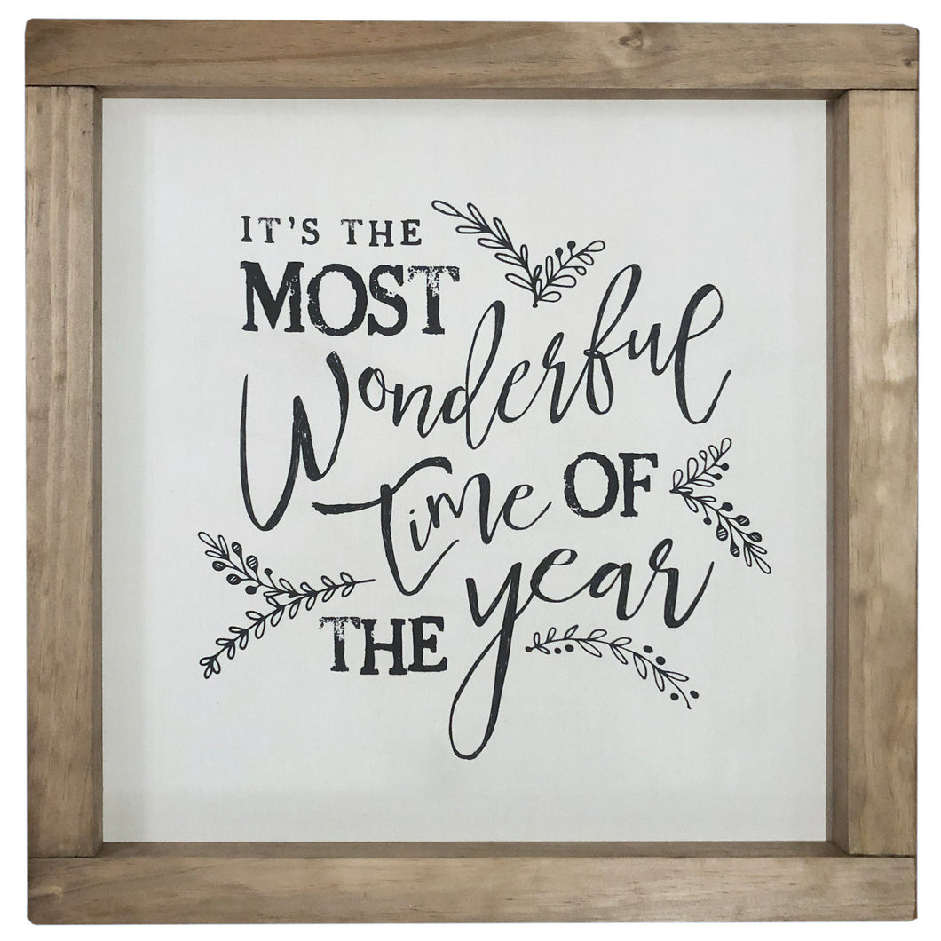 It's the Most Wonderful Time of the Year Framed Canvas
