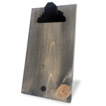 9.5"x5.5" wood clipboard with heavy duty metal clip holds the 7"x7" mini canvas. Available in wood stain or grey stain.  Note: No two clipboards are alike as each one is handmade and will have wood knots and wood imperfections.