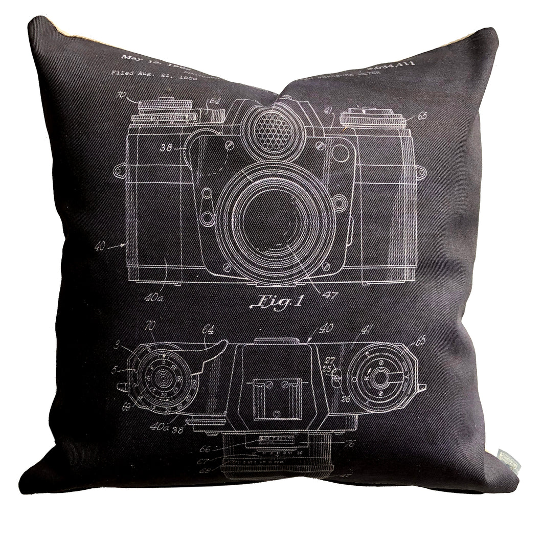 Camera Patent Pillow